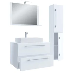 Badmöbel Sets*Pharao24 Waschplatz Set moderner Look Selami