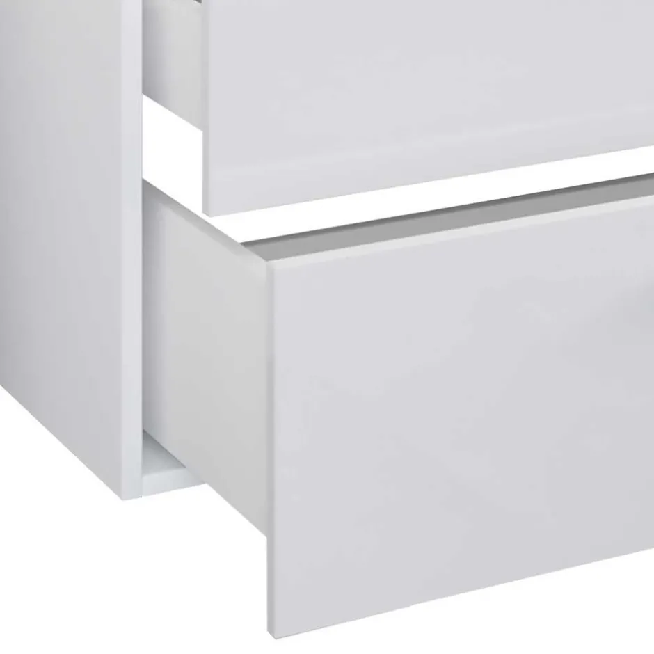 Badmöbel Sets*Pharao24 Waschplatz Set weiß 2 Personen Dango