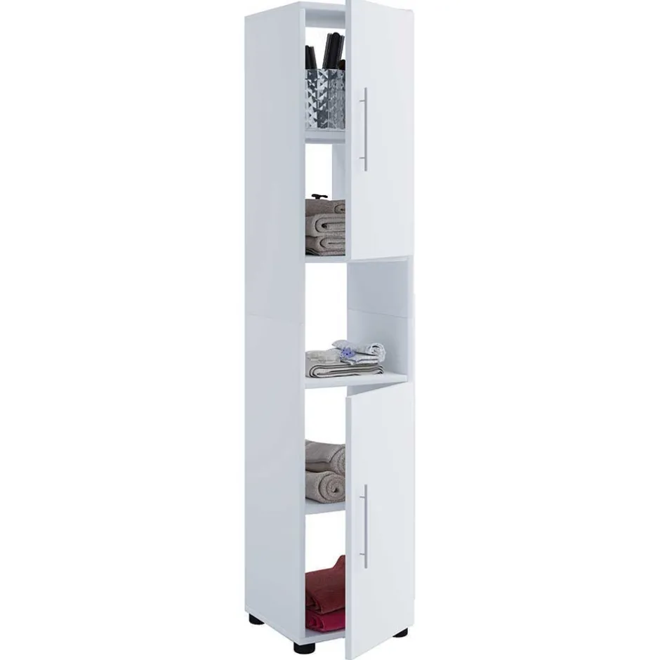 Badmöbel Sets*Pharao24 Waschplatz Set weiß modern Eli