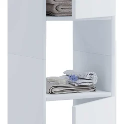 Badmöbel Sets*Pharao24 Waschplatz Set weiß modern Eli