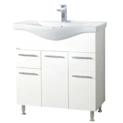 Badmöbel Sets*Pharao24 Waschplatz Set weiß Pididos