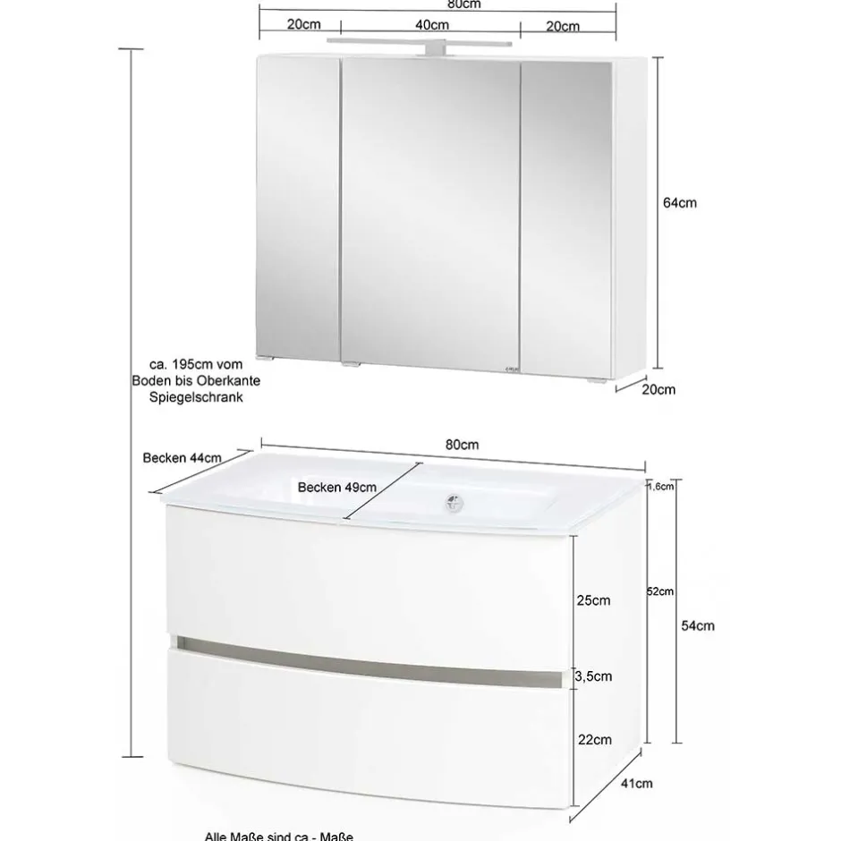 Pharao24 Waschraum Möbelset Vedencian> Badmöbel Sets