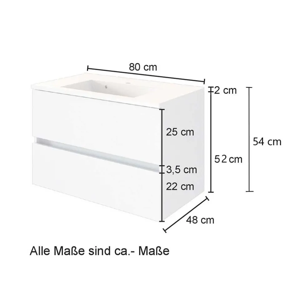 Pharao24 Waschtisch Bradoss> Waschbeckenunterschränke