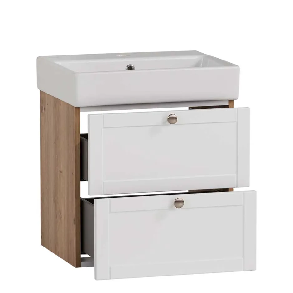 Pharao24 Waschtisch mit Spiegelschrank Azona> Badmöbel Sets