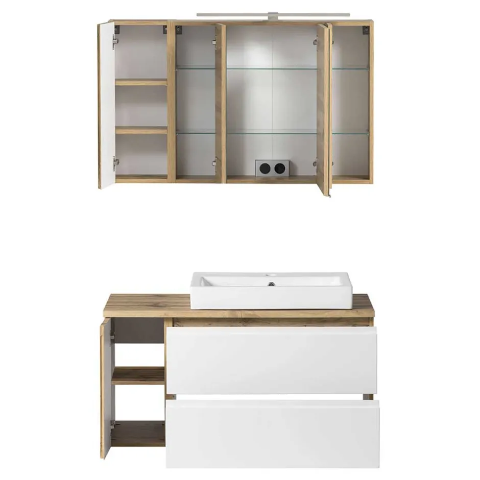 Badmöbel Sets*Pharao24 Waschtisch Set Lactona