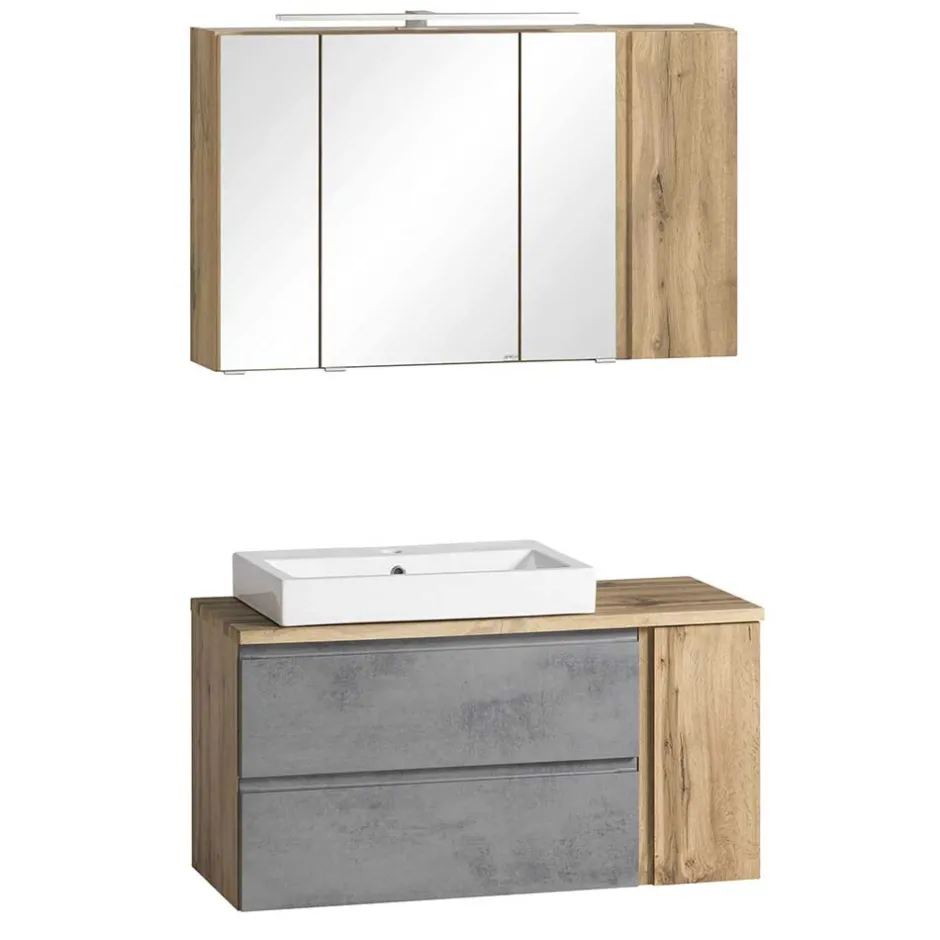 Badmöbel Sets*Pharao24 Waschtisch Set mit Becken Tagma