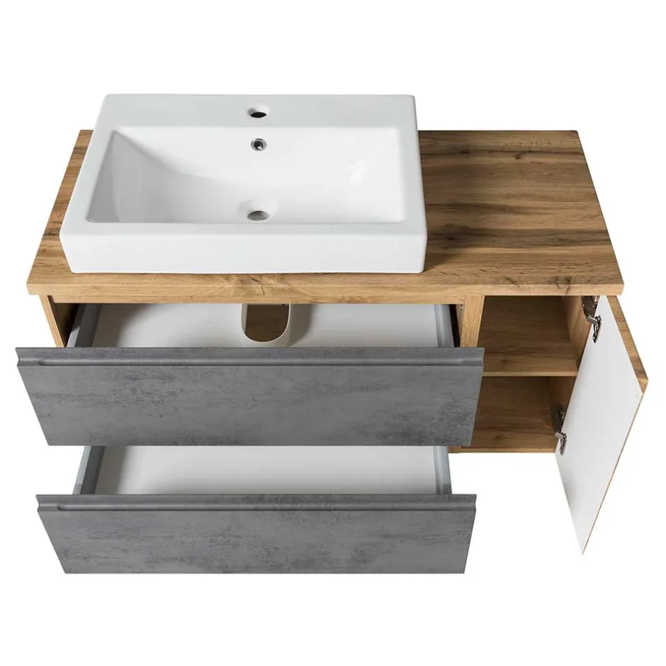 Badmöbel Sets*Pharao24 Waschtisch Set mit Becken Tagma