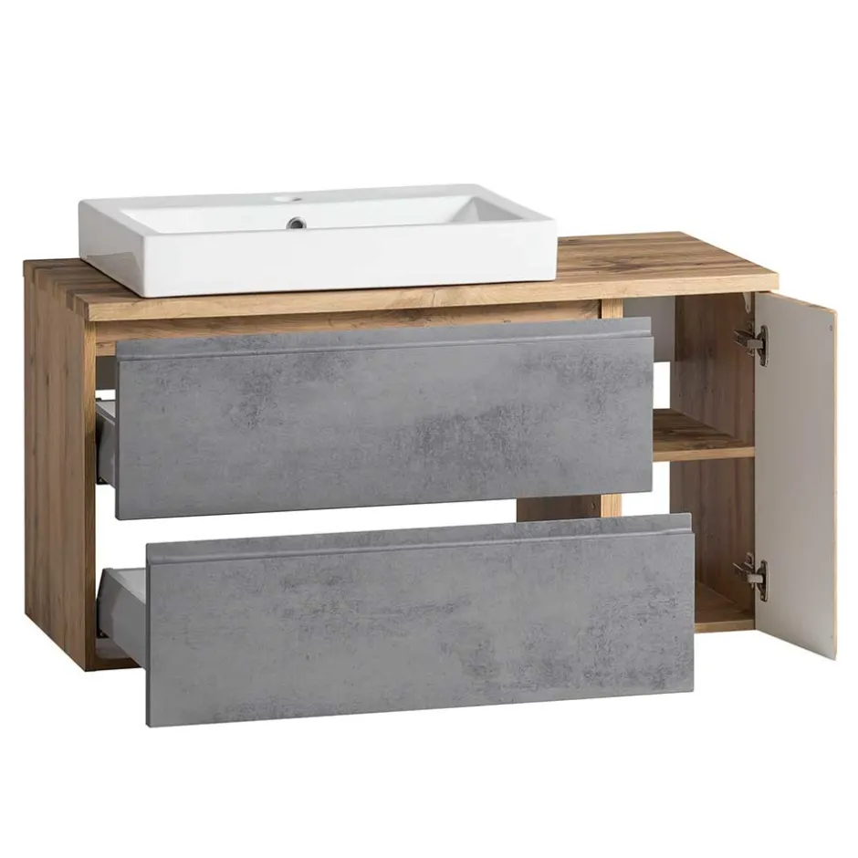 Badmöbel Sets*Pharao24 Waschtisch Set mit Becken Tagma