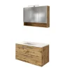 Pharao24 Waschtisch und LED Spiegelschrank Dolveran> Badmöbel Sets