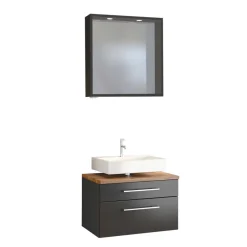 Badmöbel Sets*Pharao24 Waschtisch und Spiegel Hayos