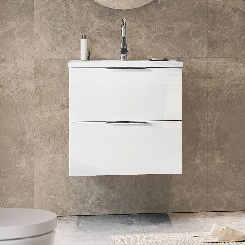 Pharao24 Waschtischkonsole weiß Udolph> Waschbeckenunterschränke|Bad Unterschränke