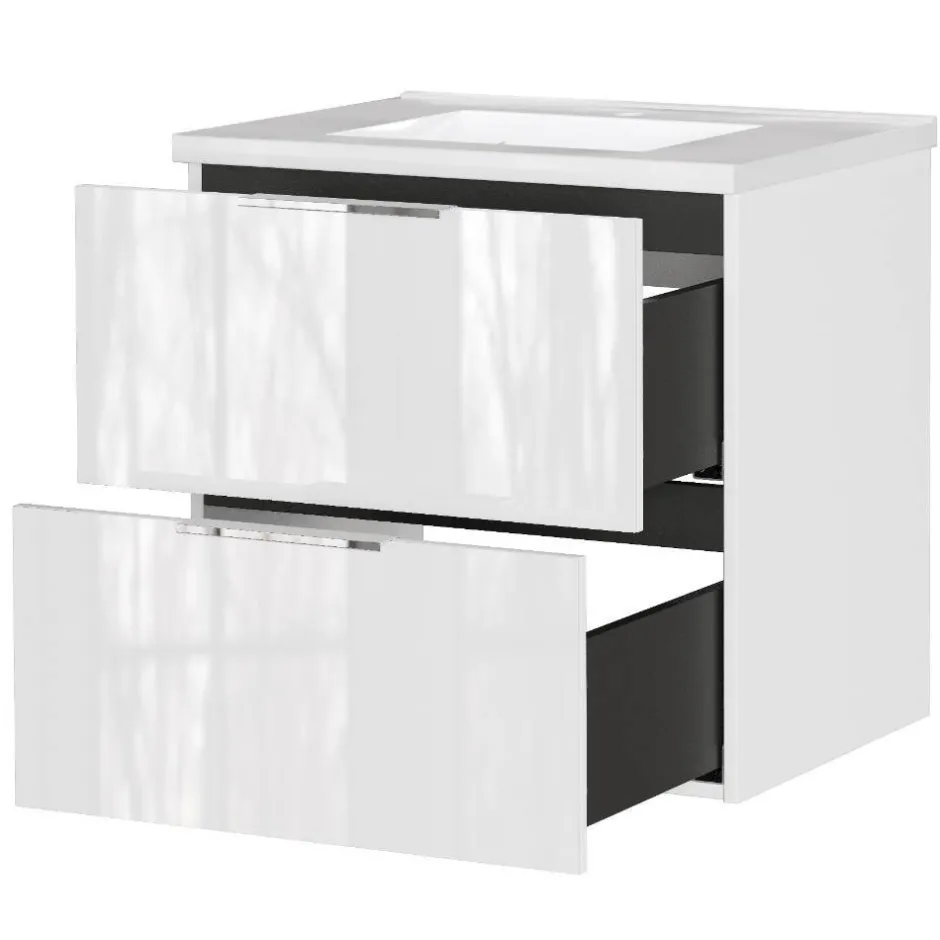 Pharao24 Waschtischkonsole weiß Udolph> Waschbeckenunterschränke|Bad Unterschränke