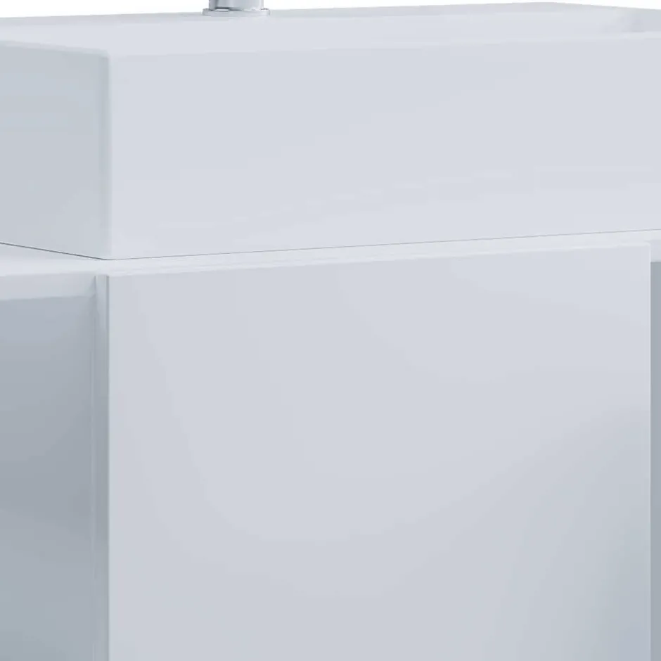 Pharao24 Waschtischschrank mit Becken Pseidoca> Waschbeckenunterschränke|Bad Unterschränke