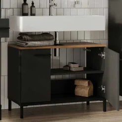 Badezimmerschränke|Waschbeckenunterschränke*Pharao24 Waschtischschrank Sisam