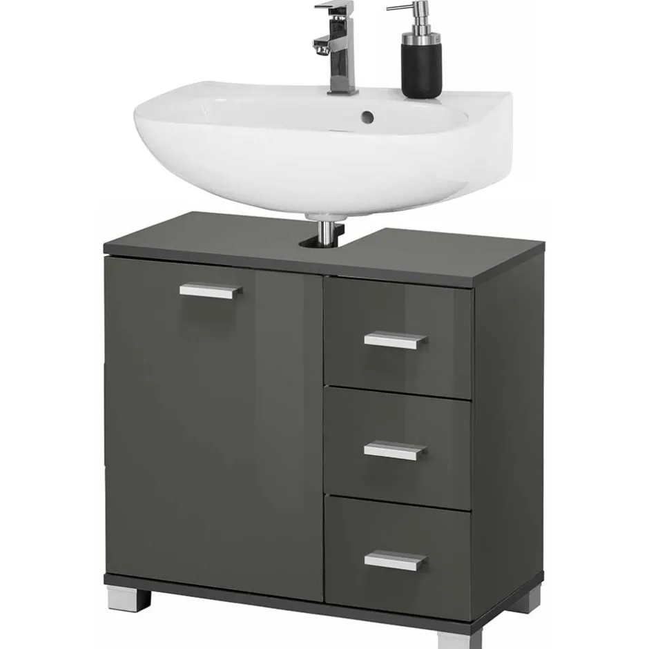 Pharao24 Waschtischunterbau Vrilla> Badezimmerschränke|Waschbeckenunterschränke