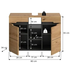 Pharao24 Waschtischunterschrank Alexandro><noscript><img width=