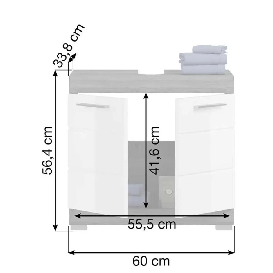 Bad Unterschränke|Waschbeckenunterschränke*Pharao24 Waschtischunterschrank Hayoran