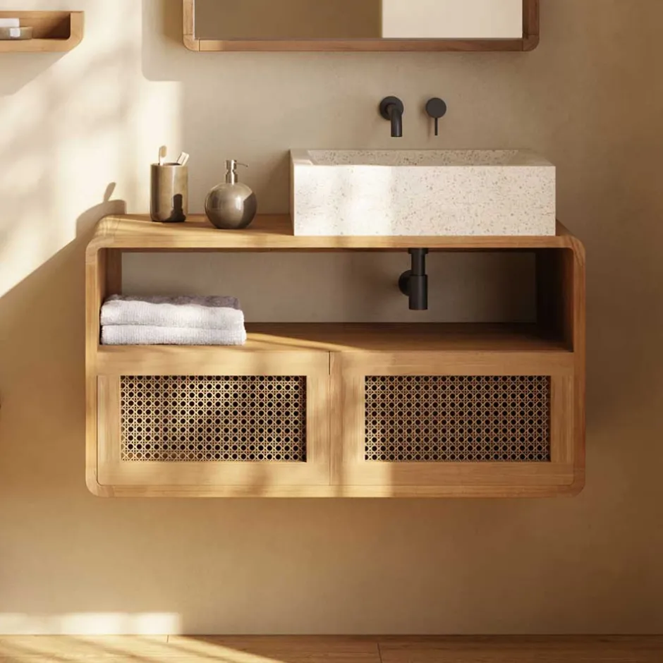 Badezimmerschränke|Waschbeckenunterschränke*Pharao24 Waschtischunterschrank Mecuras