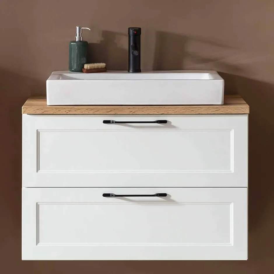 Waschbeckenunterschränke|Bad Unterschränke*Pharao24 Waschtischunterschrank mit Becken Matss