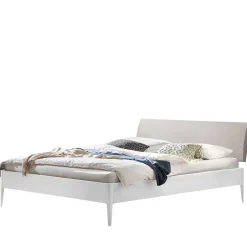 Pharao24 Weiß lackiertes Bett Lagon> Doppelbetten|Massivholzbetten