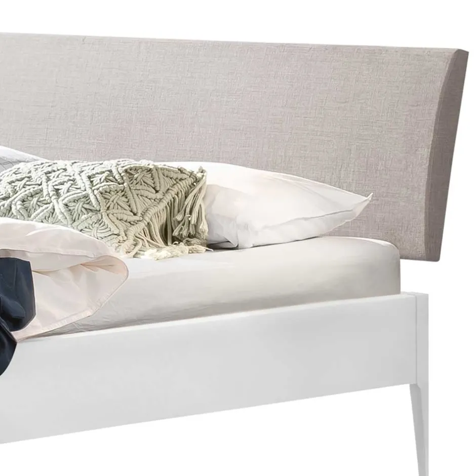 Pharao24 Weiß lackiertes Bett Lagon> Doppelbetten|Massivholzbetten