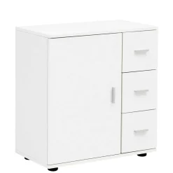 Bad Unterschränke|Badezimmerschränke*Pharao24 Weiße Badkommode Salverna