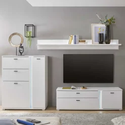 Pharao24 Weiße Design Wohnwand Constantin><noscript><img width=