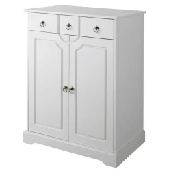 Wohnzimmerkommoden|Küchenkommode*Pharao24 Weiße Dielen Kommode Xisin