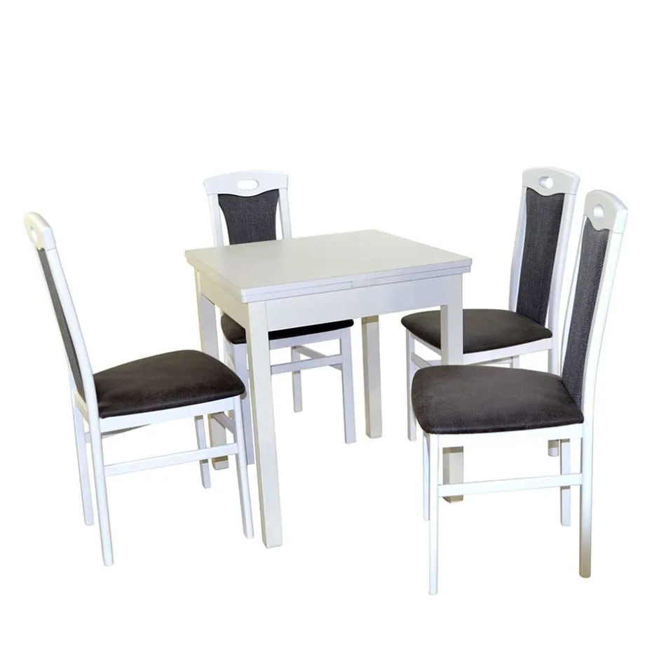 Pharao24 Weiße Essgruppe Elliot> Tischgruppen|Essgruppe