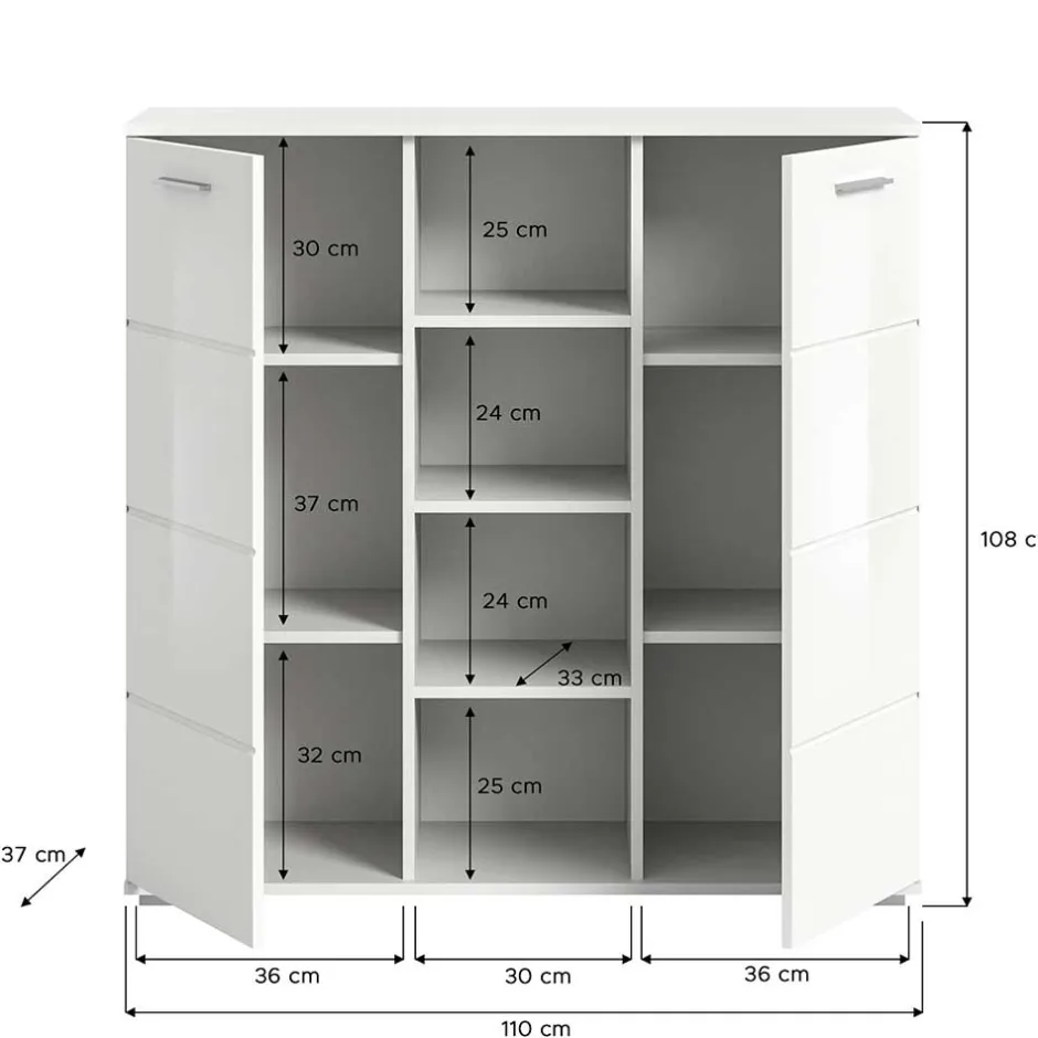 Pharao24 Weiße Garderobe Ampiano> Garderobensets