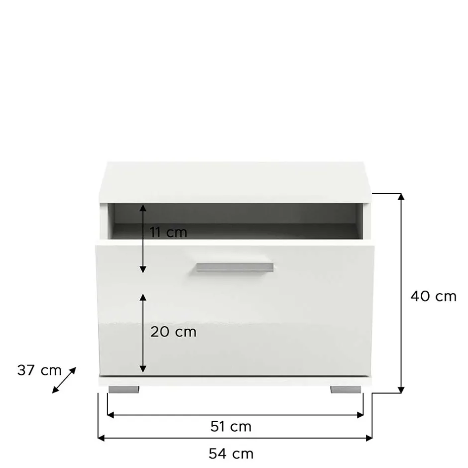 Pharao24 Weiße Garderobe Ampiano> Garderobensets