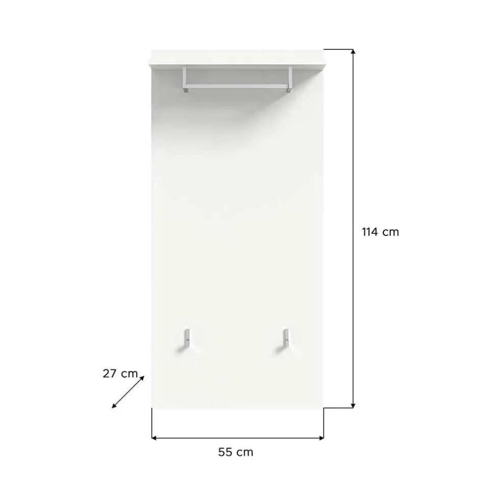 Pharao24 Weiße Garderobe Ampiano> Garderobensets