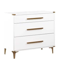 Flurkommoden|Schlafzimmerkommoden*Pharao24 Weiße Kommode Geraldo