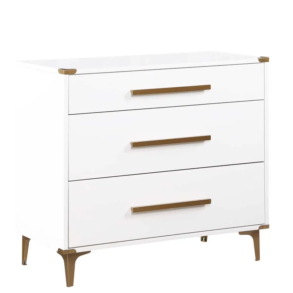 Flurkommoden|Schlafzimmerkommoden*Pharao24 Weiße Kommode Geraldo