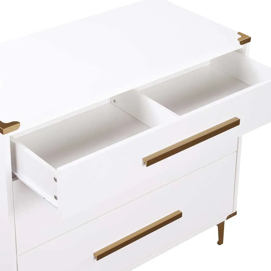 Flurkommoden|Schlafzimmerkommoden*Pharao24 Weiße Kommode Geraldo