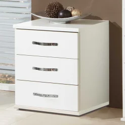 Nachtkommoden|Nachttisch*Pharao24 Weiße Nachtkonsole Alkatar
