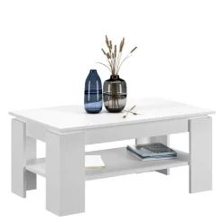 Couchtische*Pharao24 Weißer Couchtisch Sanduro