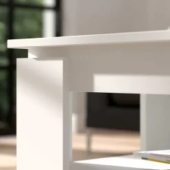 Couchtische*Pharao24 Weißer Couchtisch Sanduro