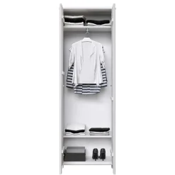 Massivholz Schränke|Dielenschränke*Pharao24 Weißer Dielenschrank Sanakas