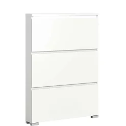 Pharao24 Weißer Garderobenschuhschrank Filicudio><noscript><img width=