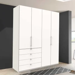 Pharao24 Weißer Kleiderschrank Emiliano><noscript><img width=