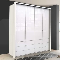 Jugendkleiderschrank*Pharao24 Weißer Kleiderschrank Grinzia