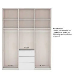 Pharao24 Weißer Kleiderschrank Tudana><noscript><img width=