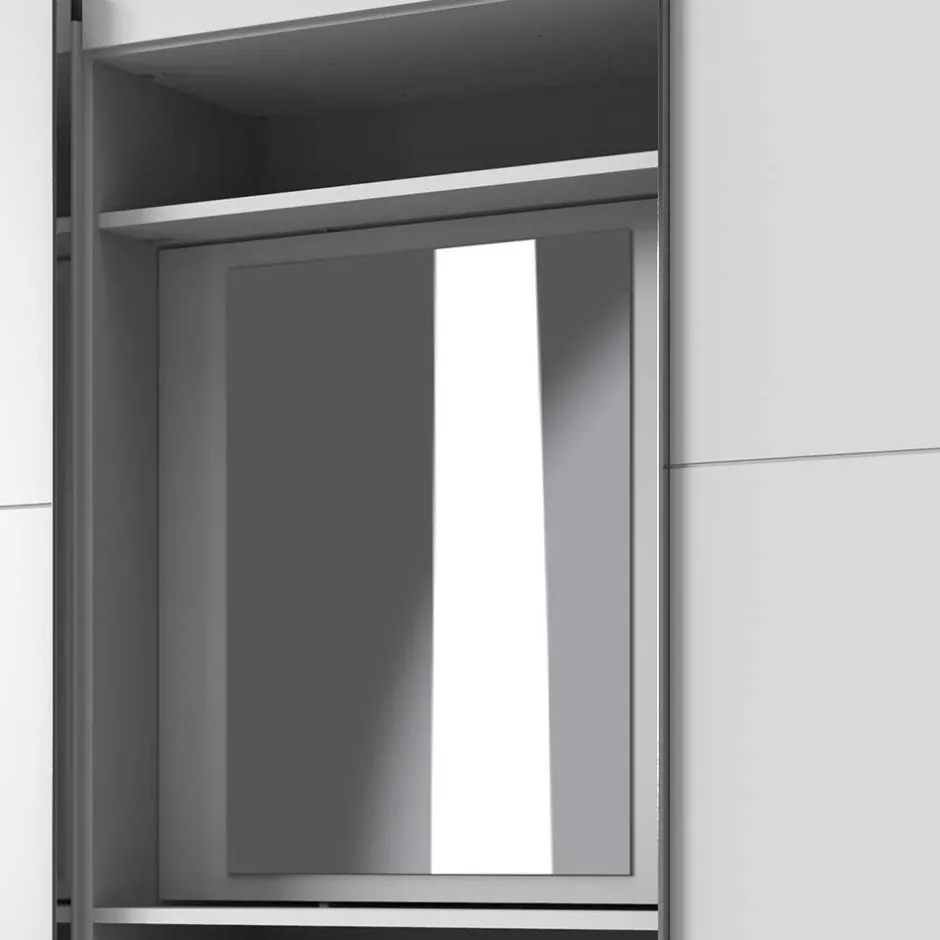 Schiebetürenschränke*Pharao24 Weißer Schiebetürenschrank Lymesca