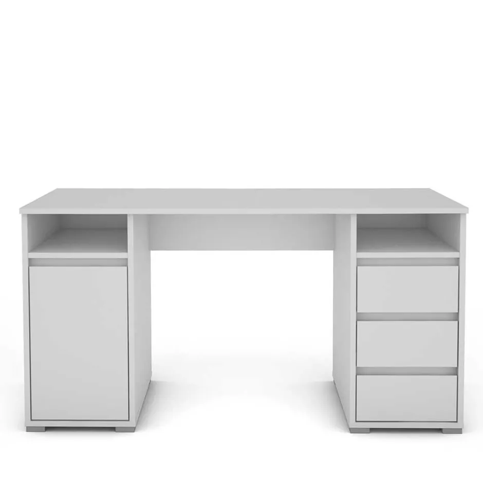 Computertische|Jugendschreibtische*Pharao24 Weißer Schreibtisch Nagati