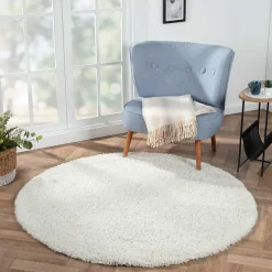 Pharao24 Weißer Shaggy Teppich Exmonda> Teppiche