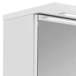 Spiegelschränke|Badezimmerschränke*Pharao24 Weißer Spiegelschrank Inabaros