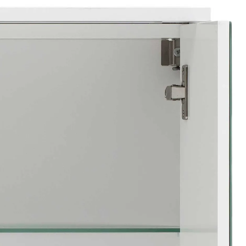Spiegelschränke|Badezimmerschränke*Pharao24 Weißer Spiegelschrank Inabaros