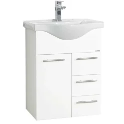 Badmöbel Sets*Pharao24 Weißes Bad Waschplatz Set Pididos