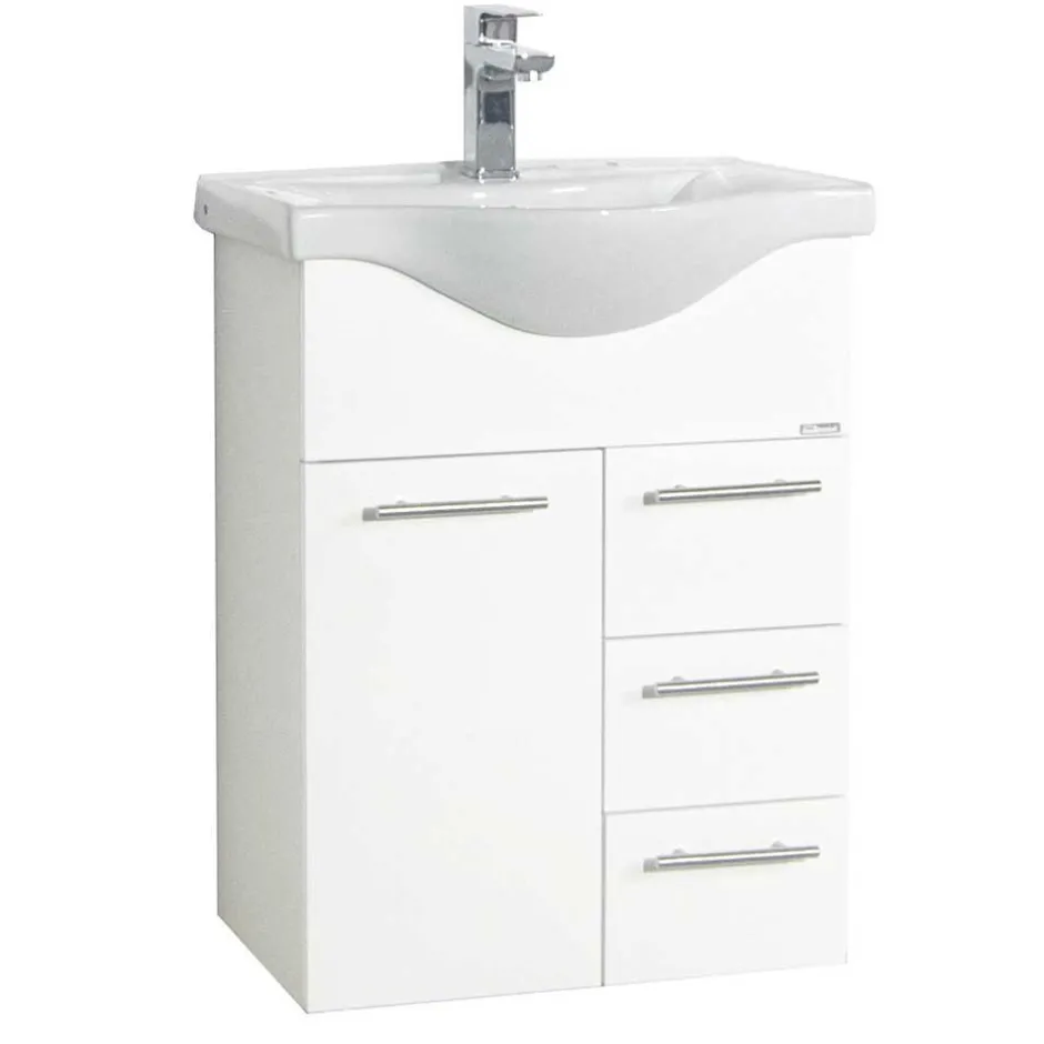 Badmöbel Sets*Pharao24 Weißes Bad Waschplatz Set Pididos